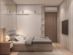 Phòng ngủ - Căn hộ Vinhomes Grand Park Quận 9 (Ms Hân) - Phong cách Modern 
