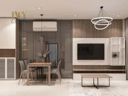 Phòng khách, Phòng ăn - Căn hộ Vinhomes Grand Park Quận 9 (Ms Hân) - Phong cách Modern 