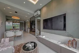 Phòng khách - Căn hộ An Gia Westgate Bình Chánh 63m2 - Phong cách Modern 