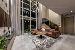 Phòng khách - Căn hộ Penthouse Vista Verde Quận 2 - Phong cách Modern 