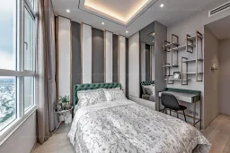 Phòng ngủ - Căn hộ Penthouse Vista Verde Quận 2 - Phong cách Modern 
