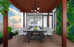 Sân thượng - Villa Quận 7 - Phong cách Modern 