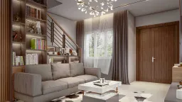 Phòng khách - Nhà phố Suncasa Bình Dương - Phong cách Modern 