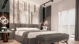 Phòng ngủ - Nhà phố Suncasa Bình Dương - Phong cách Modern 