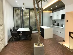 Phòng bếp, Phòng ăn - Nhà phố đường Dương Quảng Hàm Gò Vấp - Phong cách Modern 
