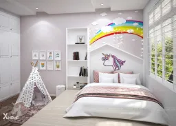 Phòng ngủ Nhà phố Gò Vấp 40m2 - Phong cách Modern