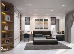 Phòng ngủ - Phòng ngủ Nhà phố Gò Vấp 40m2 - Phong cách Modern 