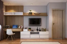 Phòng ngủ, Phòng làm việc - Căn hộ Him Lam Quận 6 54m2 - Phong cách Modern 