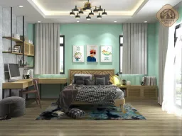 Phòng ngủ - Villa Mr Tòng 305m2 - Phong cách Neo Classic 