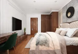 Phòng ngủ - Nhà phố KDC Lavilla Long An - Phong cách Neo Classic 