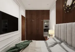 Phòng ngủ - Nhà phố KDC Lavilla Long An - Phong cách Neo Classic 