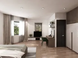 Phòng ngủ - Nhà phố KDC Solar City Long An - Phong cách Modern 