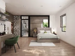 Phòng ngủ - Nhà phố KDC Solar City Long An - Phong cách Modern 