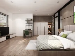 Phòng ngủ - Nhà phố KDC Solar City Long An - Phong cách Modern 