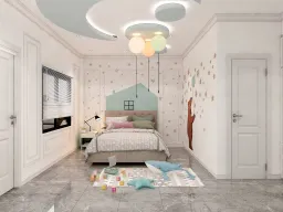 Phòng cho bé - Nhà phố Long An - Phong cách Neo Classic 