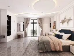Phòng ngủ - Nhà phố Long An - Phong cách Neo Classic 