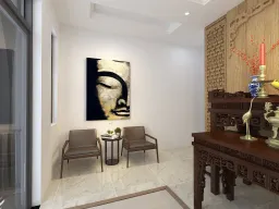 Phòng thờ - Nhà phố Bảo Lộc - Phong cách Neo Classic 