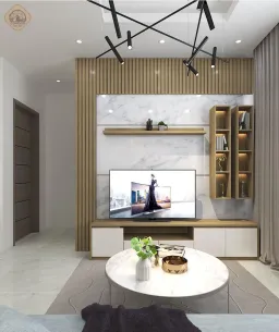 Phòng khách - Căn hộ Green Hills Quận Bình Tân - Phong cách Modern 