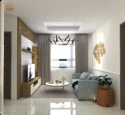 Phòng khách - Căn hộ Green Hills Quận Bình Tân - Phong cách Modern 