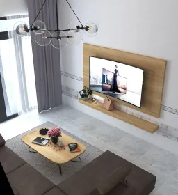 Phòng khách - Nhà phố Gò Vấp - Phong cách Modern + Scandinavian 