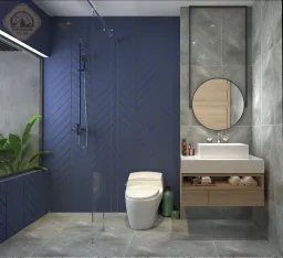 Phòng tắm - Nhà phố KDC Solar City Long An - Phong cách Modern + Scandinavian 