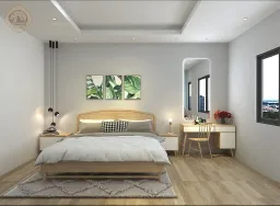 Phòng ngủ - Nhà phố KDC Solar City Long An - Phong cách Modern + Scandinavian 
