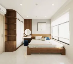 Phòng ngủ - Căn hộ Estella Quận 2 - Phong cách Mid-Century Modern 
