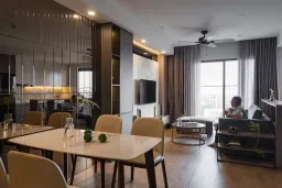 Phòng khách, Phòng ăn - Căn hộ Estella Quận 2 - Phong cách Modern 