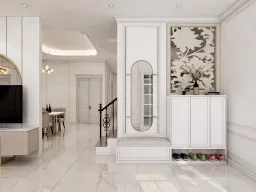 Lối vào - Nhà phố Nha Trang - Phong cách Neo Classic 