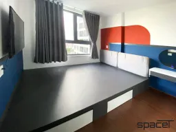 Phòng ngủ - Căn hộ Goldora Plaza Nhà Bè - Phong cách Color Block 