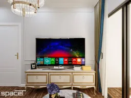 Phòng khách - Căn hộ Akari City Quận Bình Tân - Phong cách Neo Classic 
