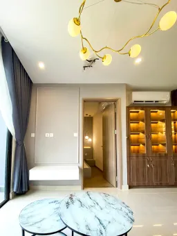 Phòng khách - Căn hộ Rainbow (Vinhomes Grand Park Quận 9) - Phong cách Modern 