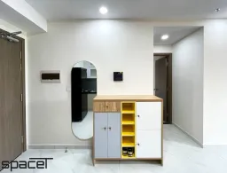 Lối vào - Căn hộ Happy One 2PN - Phong cách Color Block 
