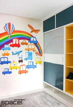 Phòng cho bé - Căn hộ Happy One 2PN - Phong cách Color Block 
