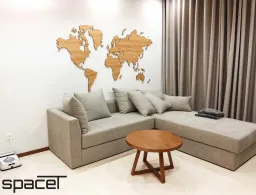 Phòng khách - Căn hộ One Verandah 2PN - Phong cách Scandinavian + Modern 