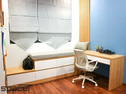 Phòng làm việc - Căn hộ One Verandah 2PN - Phong cách Scandinavian + Modern 