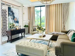 Phòng khách - Biệt thự Riverside Quận 9 - Phong cách Neo Classic 