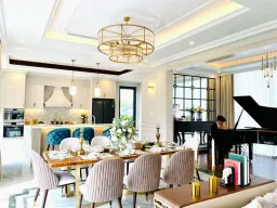 Phòng ăn - Biệt thự Riverside Quận 9 - Phong cách Neo Classic 