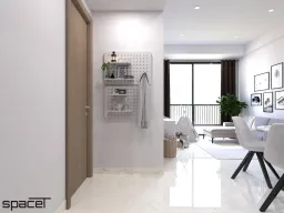Lối vào - Căn hộ Safira Khang Điền Quận 9 69m2 - Phong cách Scandinavian 