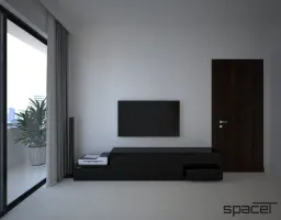 Phòng khách - Căn hộ Kingdom 101 1PN 60m2 - Phong cách Modern 