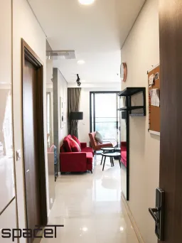 Phòng khách, Lối vào - Căn hộ Kingdom 101 1PN - Phong cách Modern 