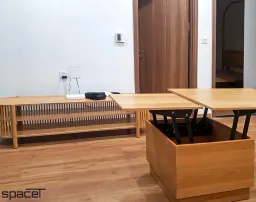 Phòng khách - Căn hộ Eco Green Quận 7 - Phong cách Japandi 