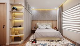 Phòng ngủ - Căn hộ Compass One Bình Dương 70m2 - Phong cách Neo Classic 