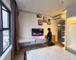 Phòng ngủ - Căn hộ Compass One Bình Dương - Phong cách Neo Classic 
