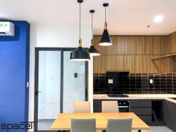 Phòng bếp, Phòng ăn - Căn hộ Compass One 2PN - Phong cách Modern 