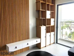 Phòng khách - Căn hộ Compass One 2PN - Phong cách Modern 