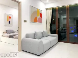 Phòng khách - Căn hộ The Metropole Thủ Thiêm - Phong cách Minimalist 