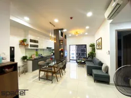 Phòng khách, Phòng bếp, Phòng ăn - Căn hộ Hoàng Quốc Việt Quận 7 - Phong cách Modern 