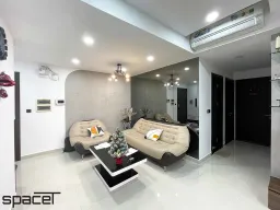 Phòng khách - Căn hộ Newton Residence Phú Nhuận - Phong cách Modern 