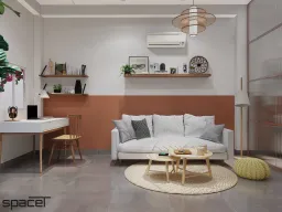 Phòng làm việc - Nhà phố Xô Viết Nghệ Tĩnh - Phong cách Color Block + Scandinavian 